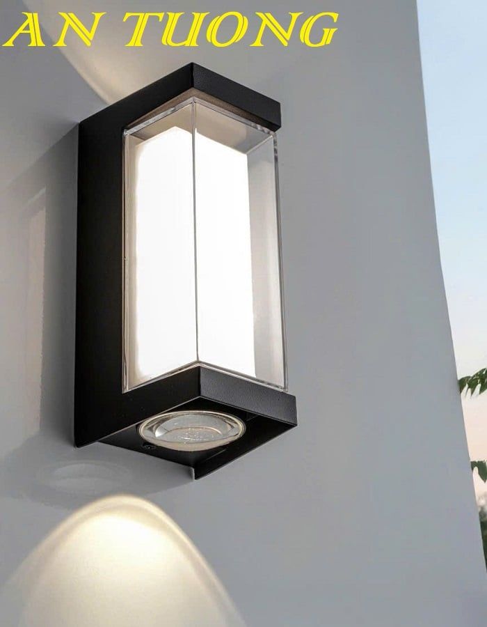 Đèn treo tường hắt trang trí ban công mặt tiền nhà ngoài trời đẹp 0216