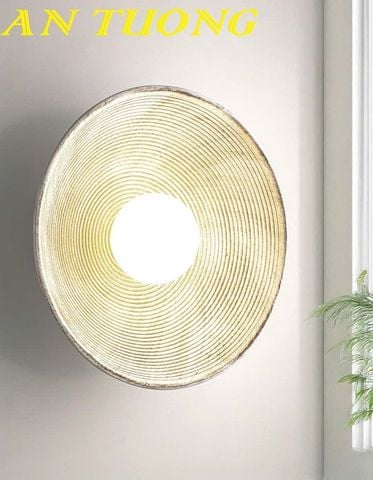  Đèn treo tường wabi sabi hình tròn trang trí 0267 