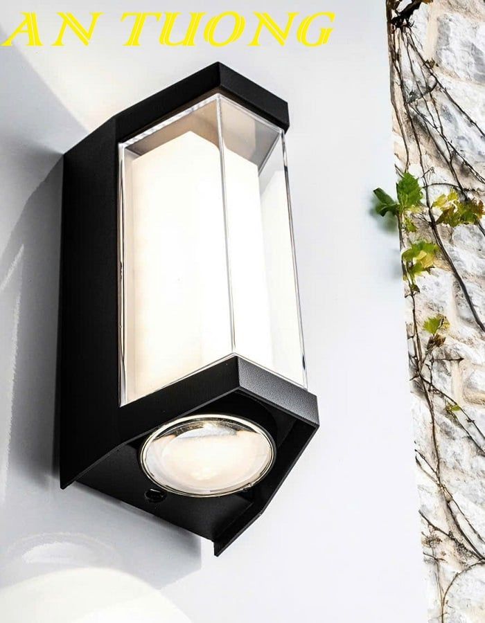 Đèn treo tường trang trí ban công mặt tiền nhà hắt ngoại thất 0296