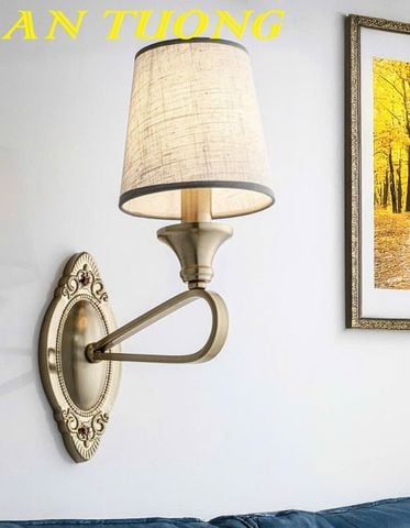  Đèn treo tường phòng ngủ tân cổ điển gắn vách đầu giường  0314 