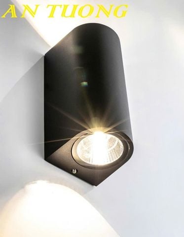  Đèn treo tường hắt 2 đầu trang trí ngoại thất mặt tiền nhà 0320 