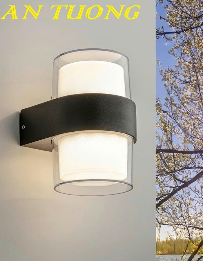 Đèn treo tường rào sân vườn ngoài trời chống nước đẹp 042