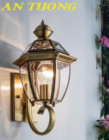  Đèn treo tường cổ điển ngoài trời trang trí cột cổng 074 