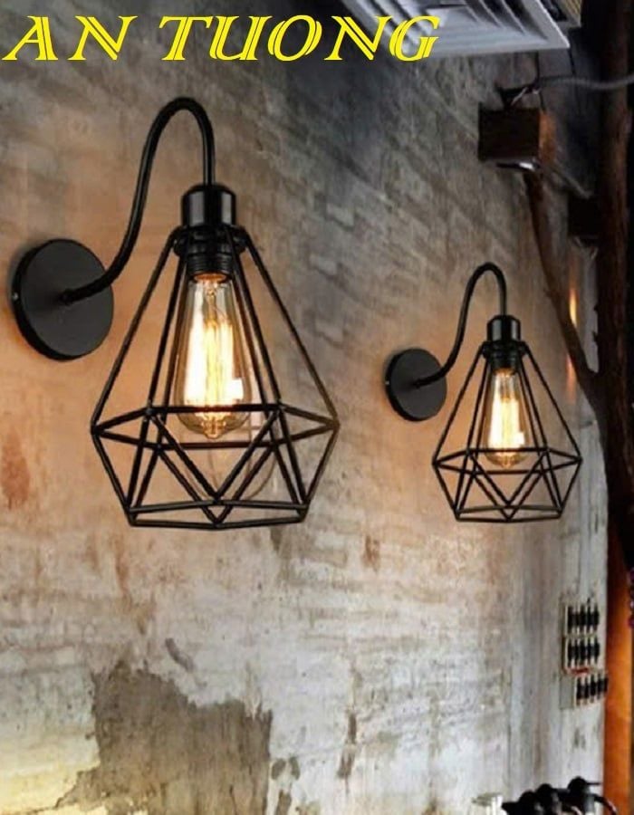 Đèn treo tường trang trí quán cafe đẹp 007