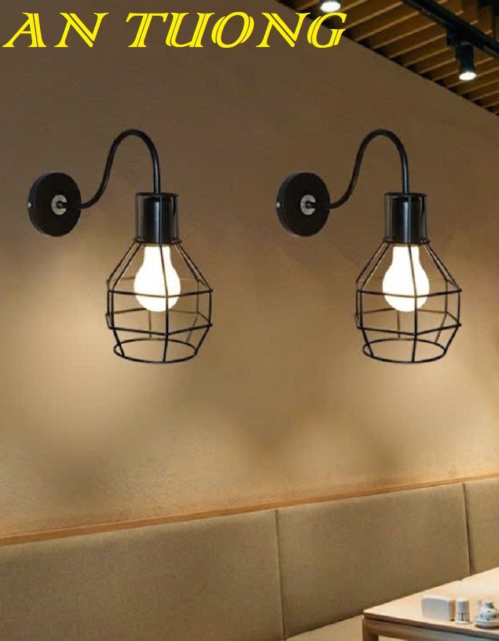 Đèn treo tường trang trí quán cafe đẹp 013