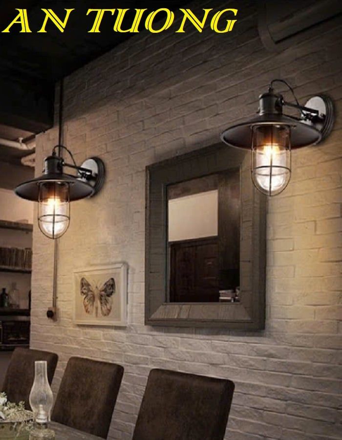 Đèn treo tường trang trí quán cafe đẹp 017
