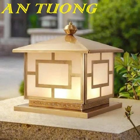  Đèn trụ cổng đẹp trang trí hàng rào sân vườn 002 