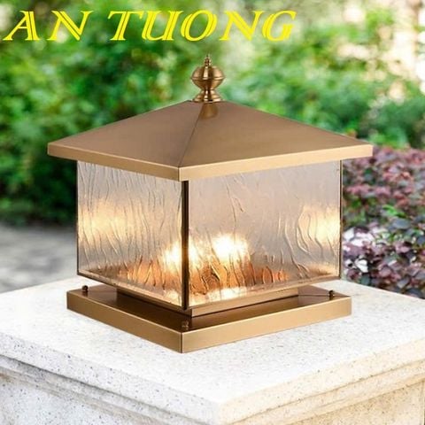  Đèn trụ cổng đẹp trang trí hàng rào sân vườn 004 