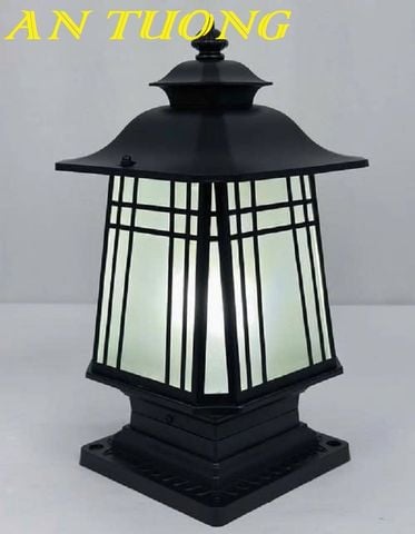  Đèn trụ cổng đẹp trang trí hàng rào sân vườn 007 