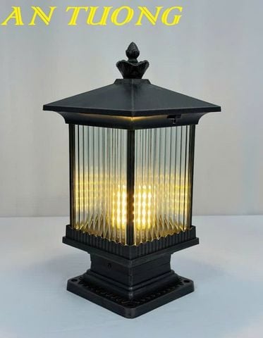  Đèn trụ cổng đẹp trang trí hàng rào sân vườn 009 