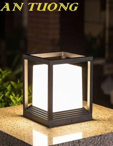  Đèn trụ cổng đẹp trang trí hàng rào sân vườn 013 