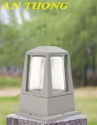  Đèn trụ cổng đẹp trang trí hàng rào sân vườn 014 
