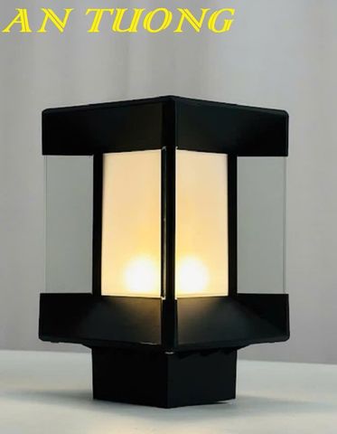  Đèn trụ cổng đẹp trang trí hàng rào sân vườn 018 