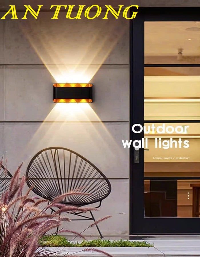 Đèn tường LED hiện đại trang trí ngoài trời ngoại thất chống nước 048