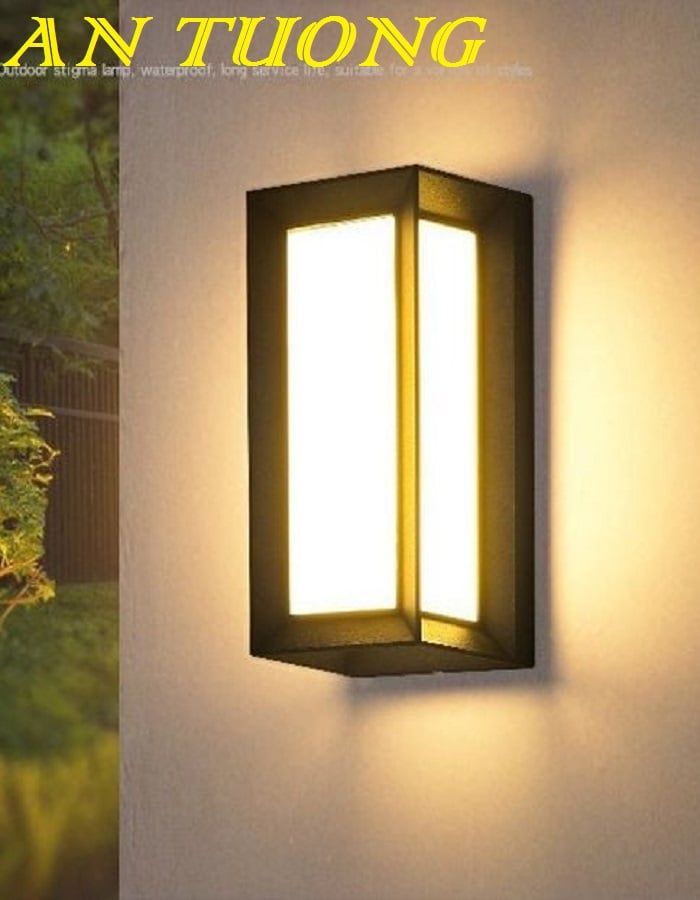 Đèn tường ngoài trời trang trí tường hàng rào sân vườn ngoại thất 055