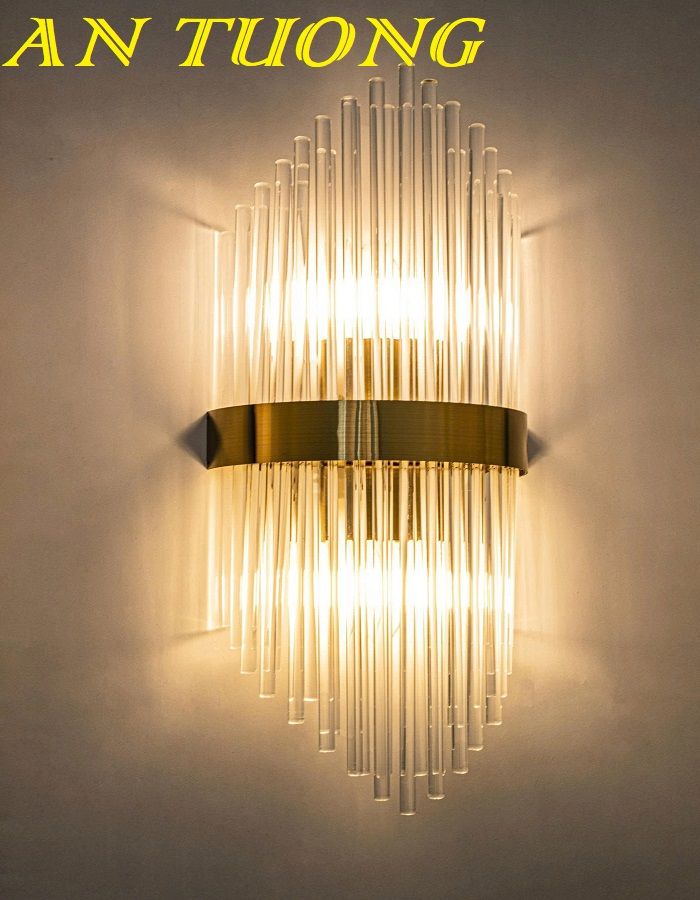 Đèn tường pha lê đẹp gắn vách tường trang trí nội thất hiện đại 081