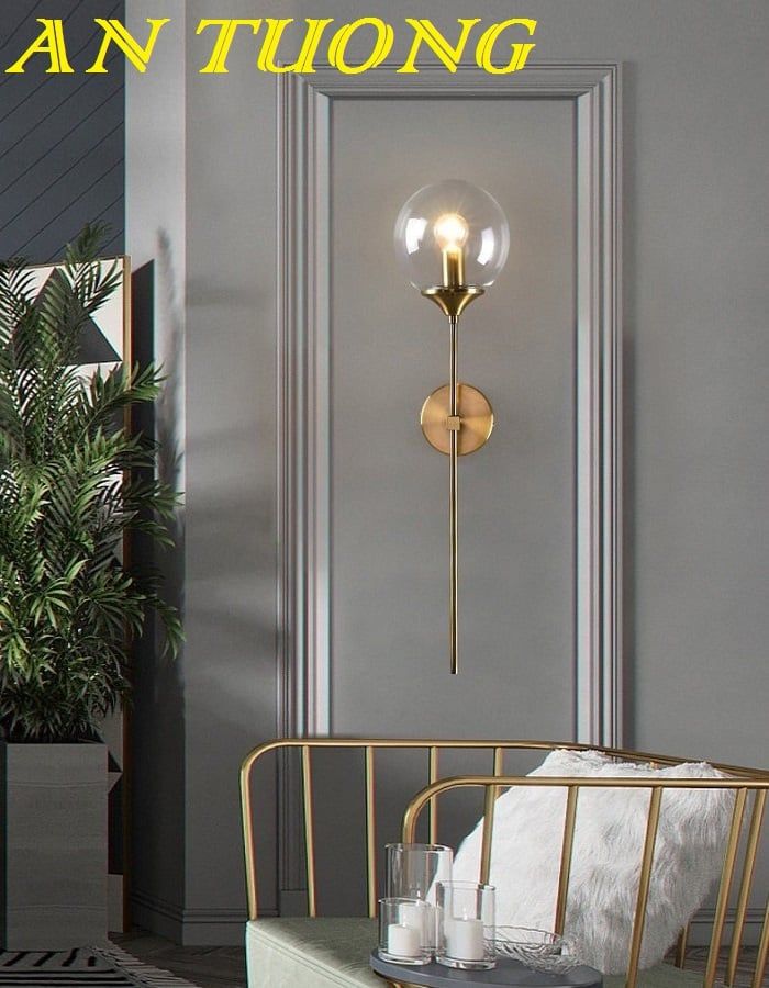 Đèn tường trang trí gắn vách tường phòng khách nội thất đẹp 024