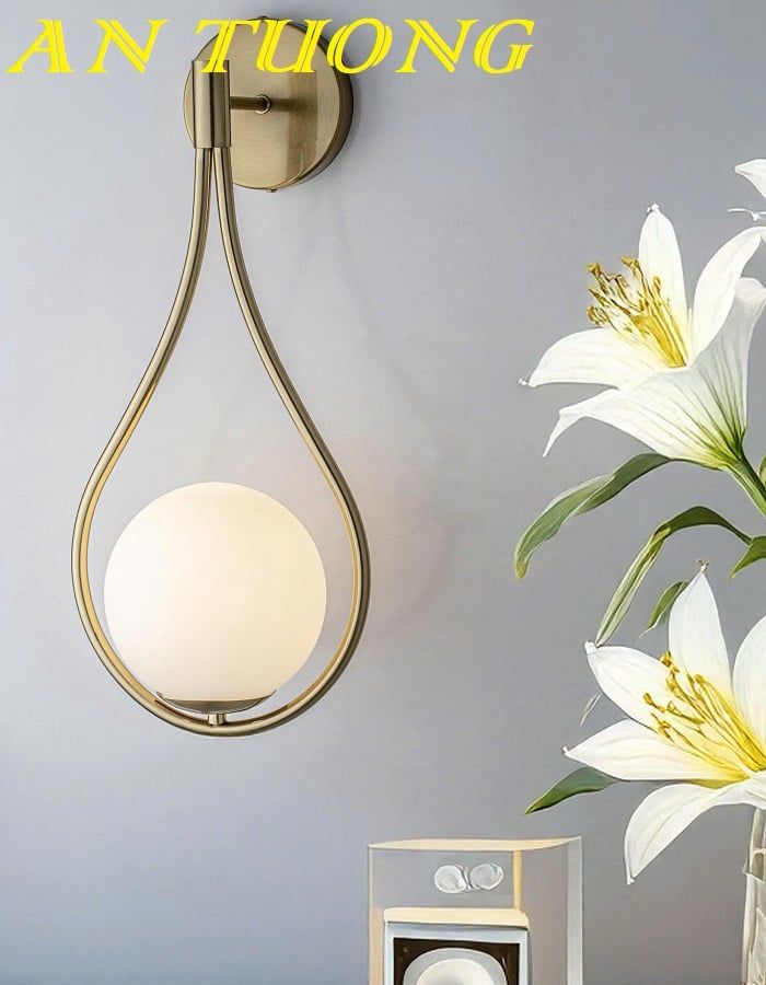 Đèn tường trang trí gắn vách tường phòng khách nội thất đẹp 032