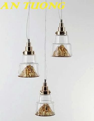  đèn thả trần 3 bóng decor trang trí quầy bar, bàn ăn phòng bếp, quán cafe đẹp hiện đại 0202 