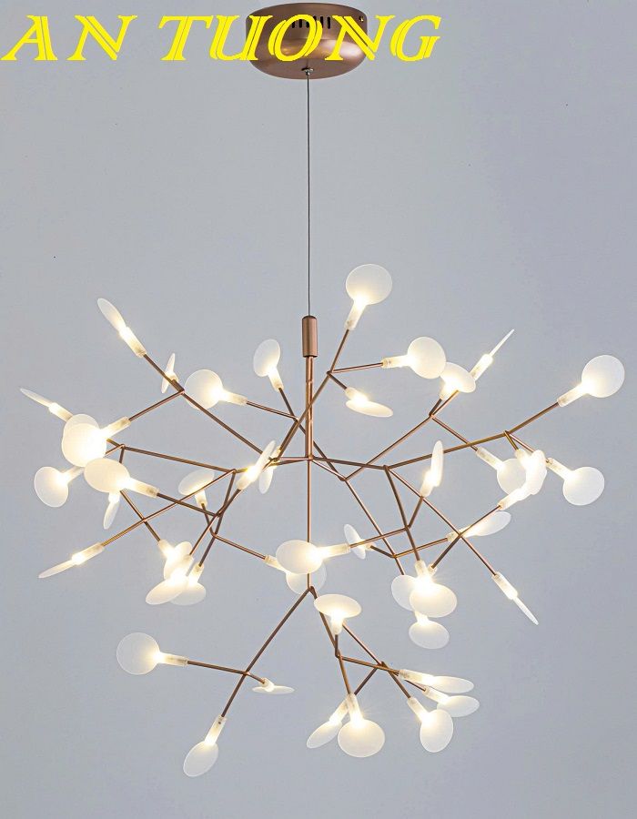 đèn thả phòng khách đơn giản, mẫu đẹp decor trang trí phòng khách căn hộ chung cư 003