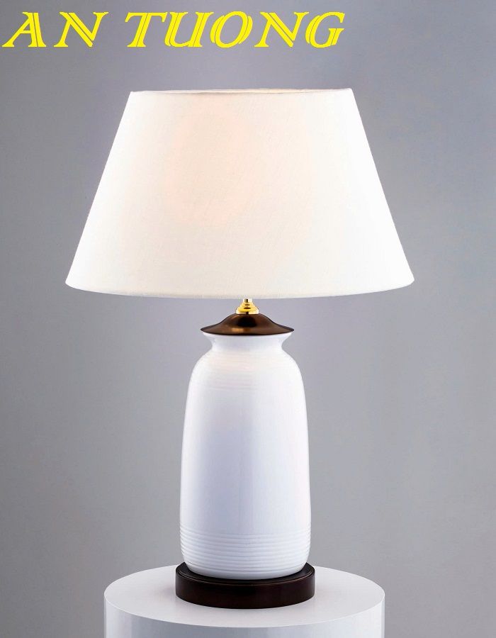 đèn ngủ gốm sứ để bàn tab đầu giường decor trang trí phòng ngủ đẹp, hiện đại 005