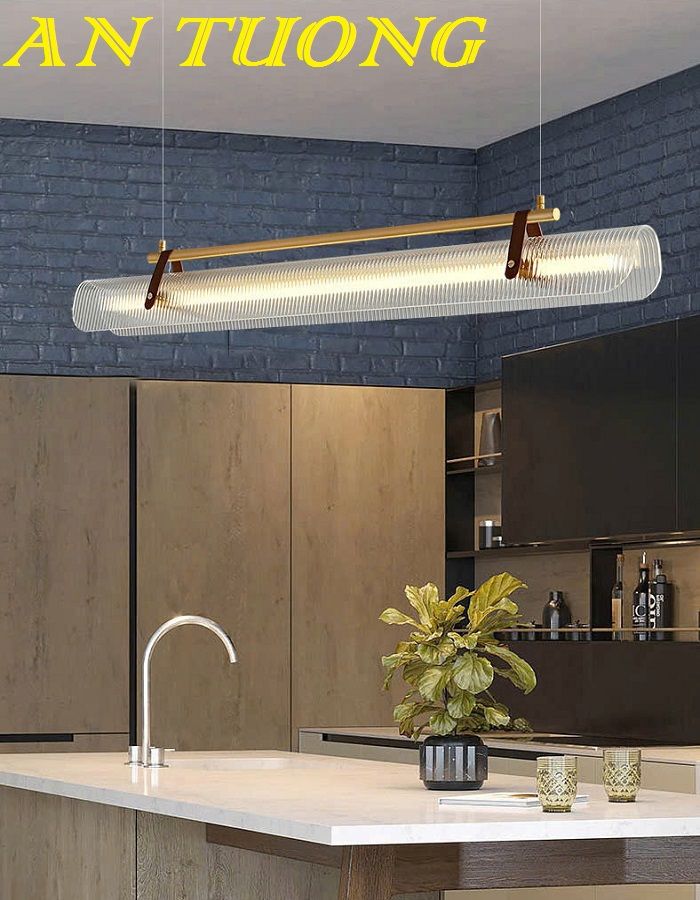 đèn thả bàn ăn, bàn đảo bếp decor trang trí phòng bếp, bàn bếp đẹp hiện đại 0203