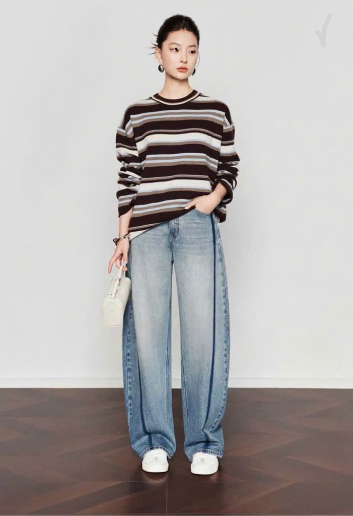 Quần jean nữ suông GAIP mã 031225A