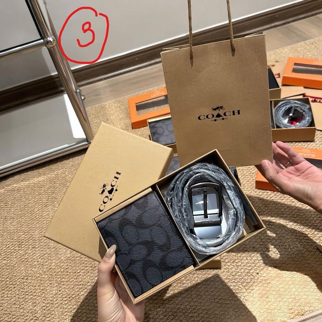 Sét ví coach vân mã 101025D