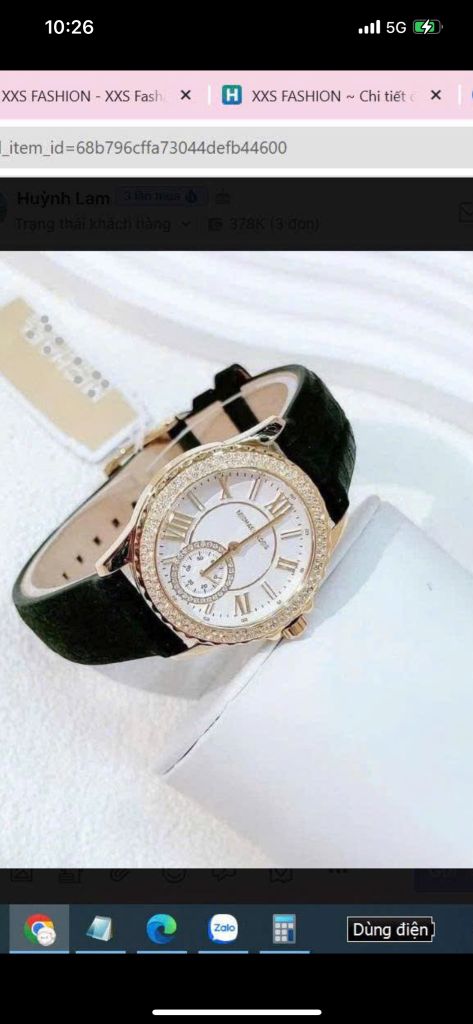 Đồng hồ MIK4720 dây đen