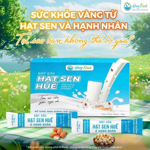 SỮA HẠT SEN HUẾ NGỦ NGON