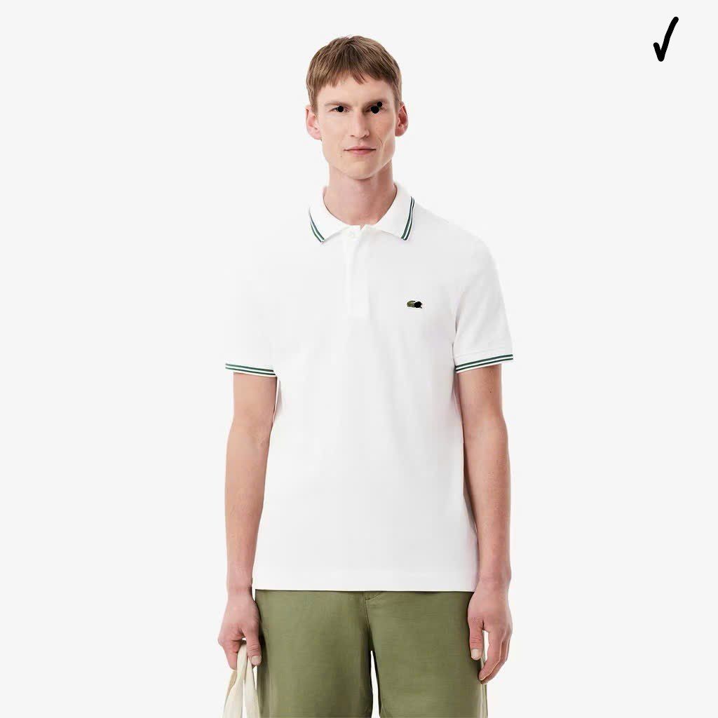 Áo Thun Nam Polo Lacoste viền sọc mã 201005