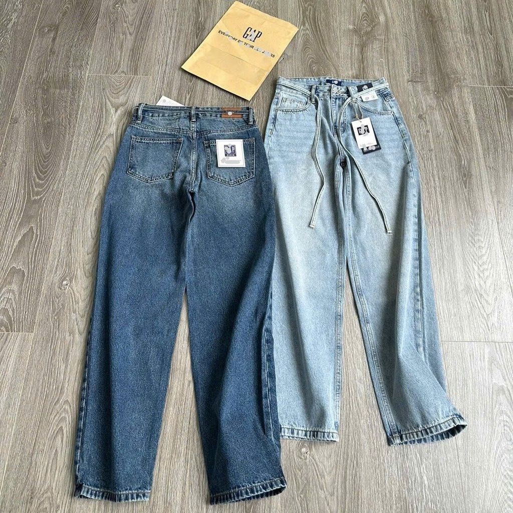 Quần jean suông nữ hiệu GAIP 2 Màu
