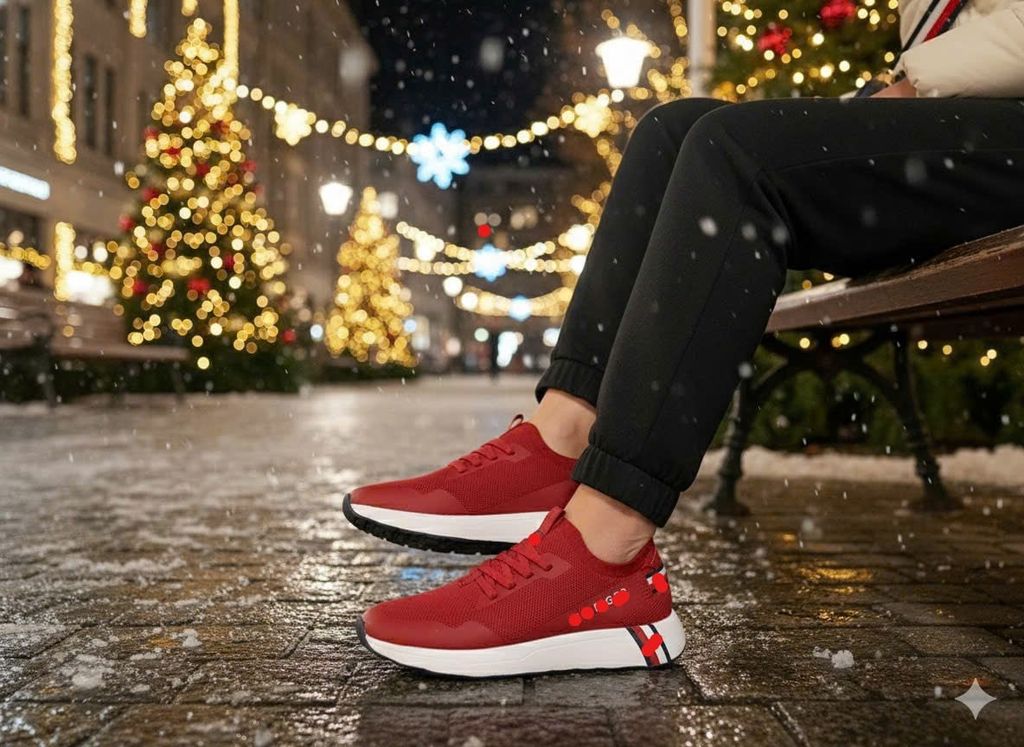 Giày màu đỏ mã TM16125