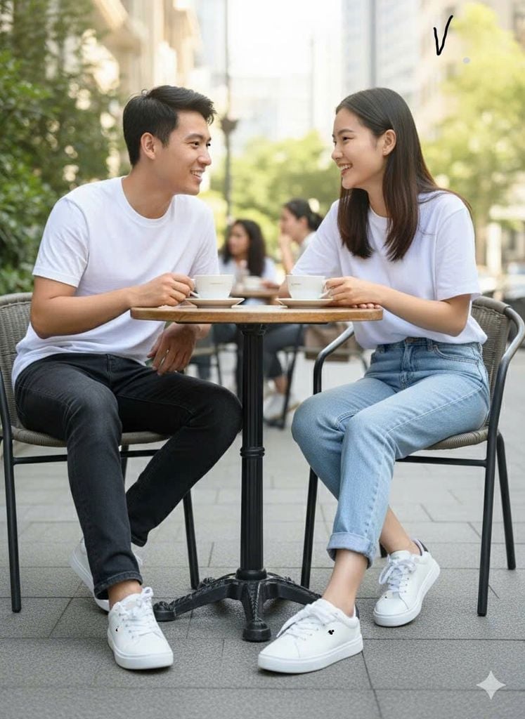 Giày Nam Nữ trắng mã TM1812