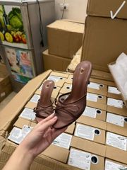 Dép nữ màu Nâu có nơ ZR3012