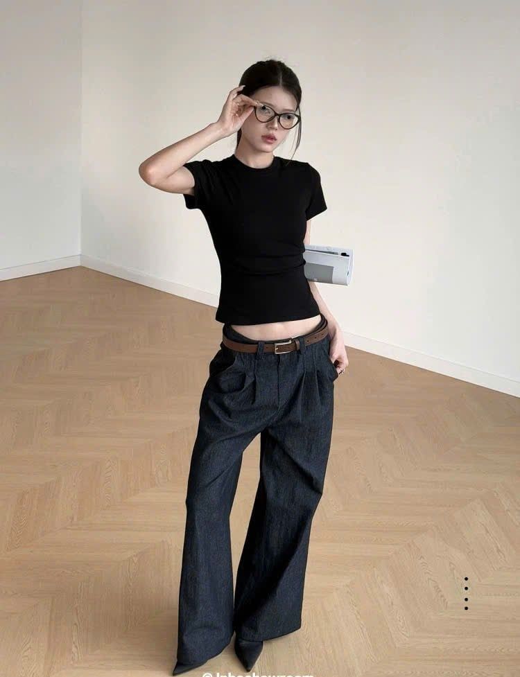 Quần jean Kaki nữ Màu Xám Đen