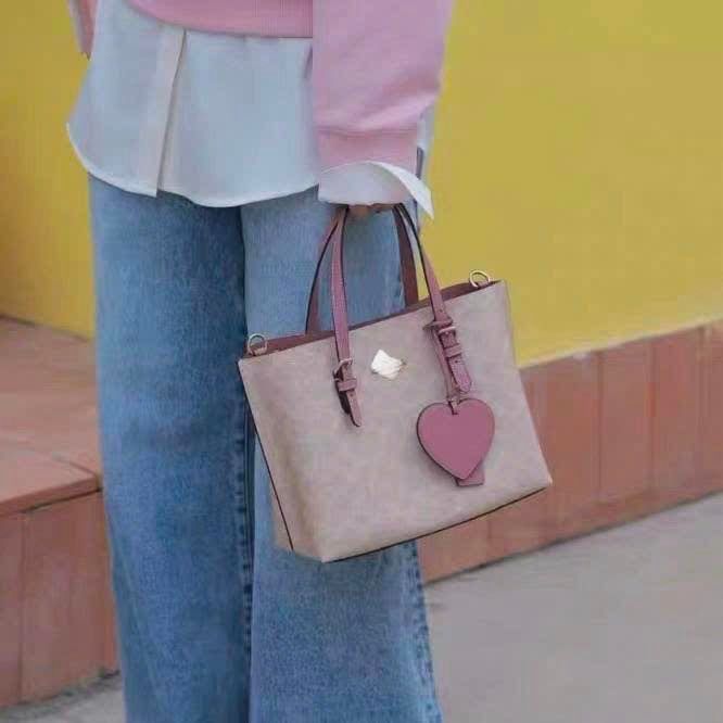 Túi xách Coch Mollie Tote Bag 25 -Hồng