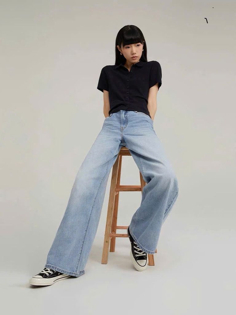 Quần jean nữ 1 màu mã LV01115