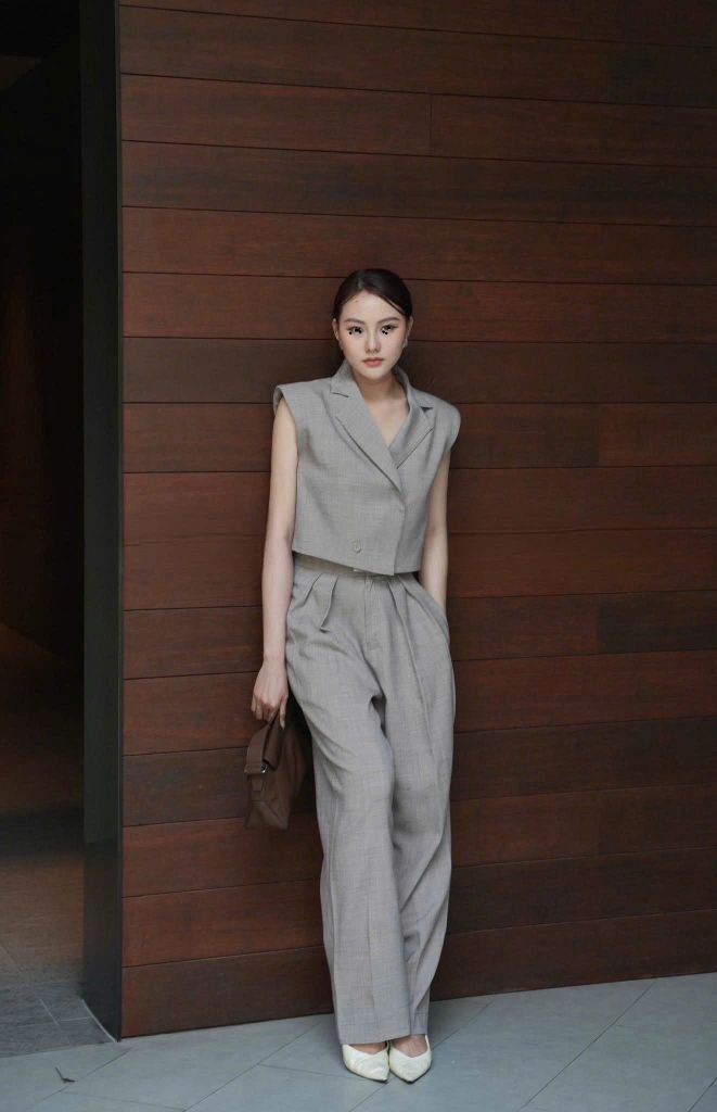 Sét Bộ nữ KarrL màu xám mã 25095