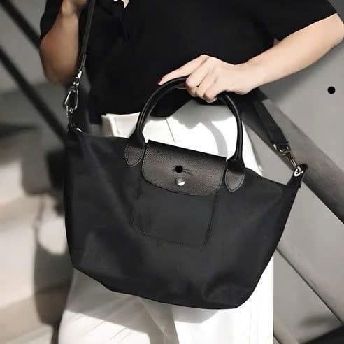 Túi TOTE Long//cham màu Đen 2 size