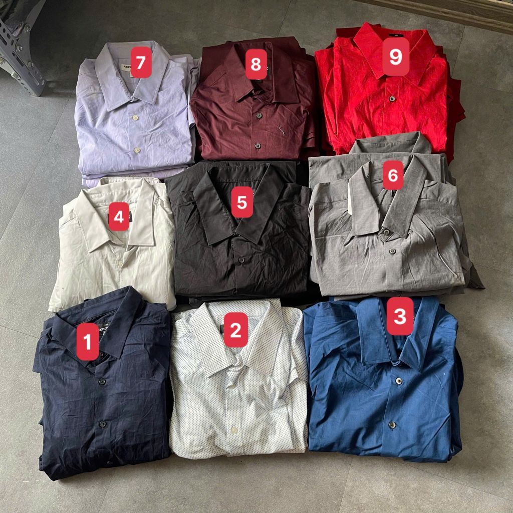 Áo Sơ mi nam EXPRESS tay DÀI MÃ 12075