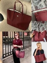 Túi Tote Lacoste Torebka L Shopping Bag Màu Đỏ Rươu