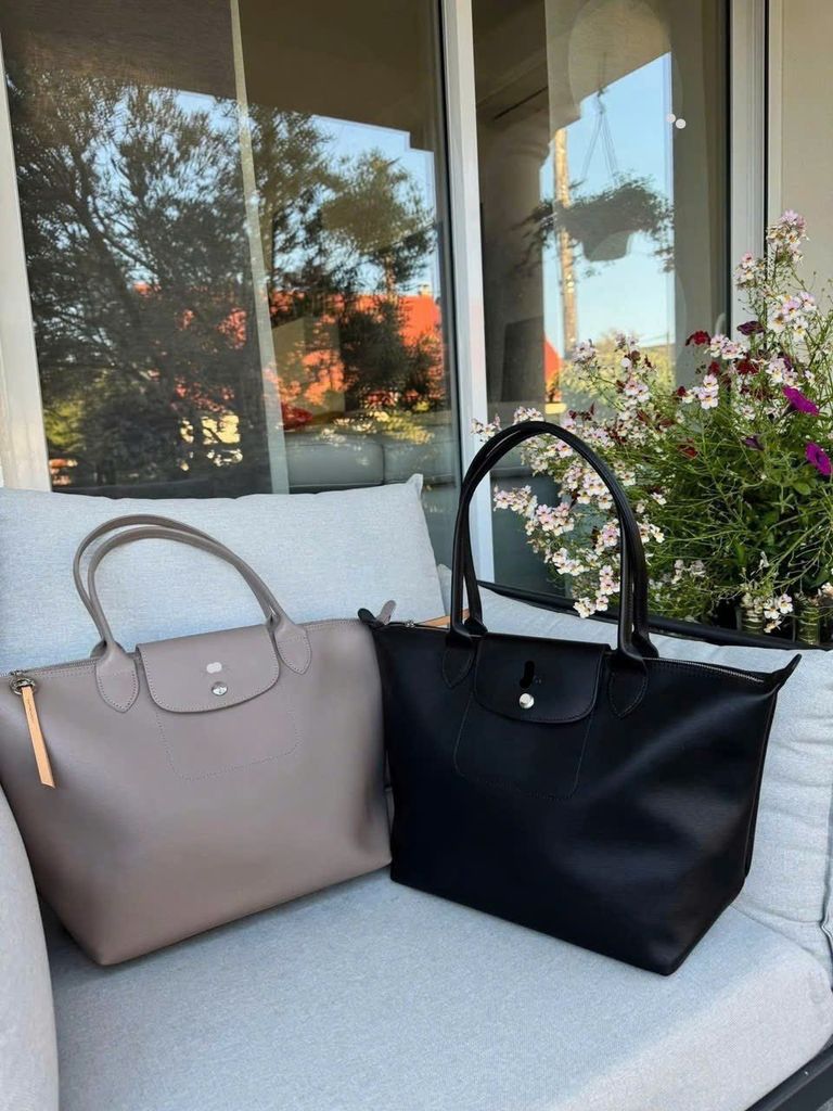 Túi longcham màu xám size: 38 x 13 x 25