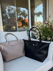 Túi longcham màu xám size: 38 x 13 x 25