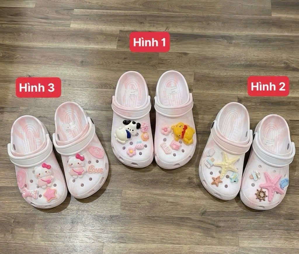 Dép Sục Croccs  loang xinh siêu êm