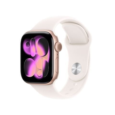 Apple Watch Series 11 LTE 46mm Viền nhôm Dây cao su Nhập Khẩu