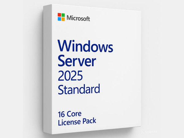 Phần mềm Windows Svr Std 2025 64Bit English 1pk DSP OEI DVD 16 Core