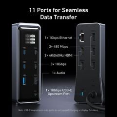 Trạm Sạc Đa Năng Anker Prime 14 trong 1 (Bộ chuyển đổi Hub 11 cổng) - A83B6