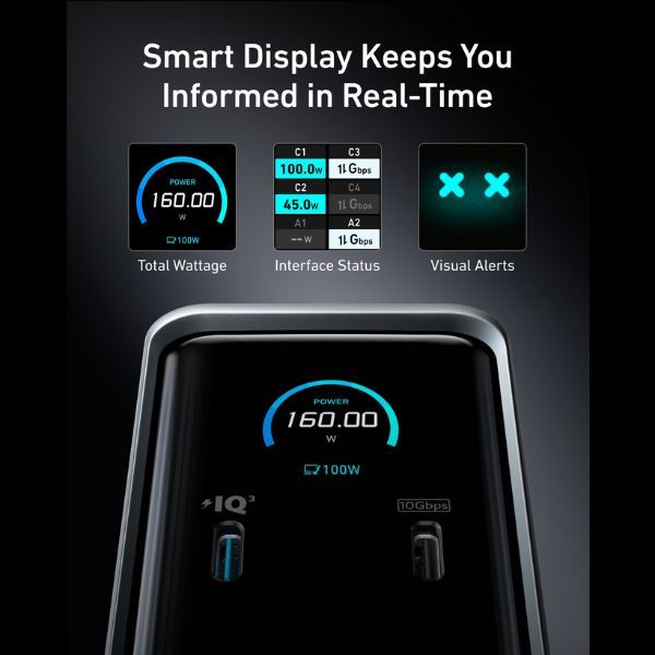 Trạm Sạc Đa Năng Anker Prime 14 trong 1 (Bộ chuyển đổi Hub 11 cổng) - A83B6