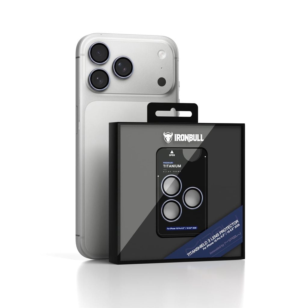 Lens Camera iPhone 18 Pro 6.3” / Pro Max 6.9” 2026 MIPOW IRONBULL Titanshield